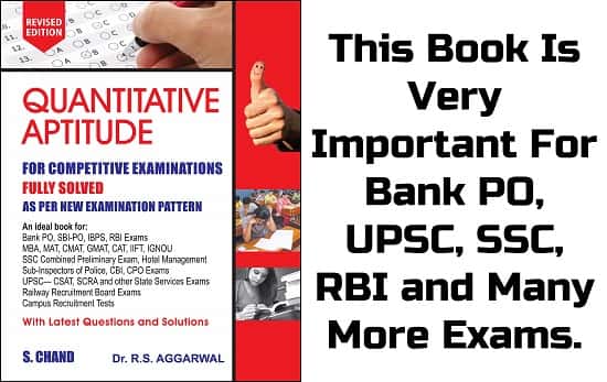 rs aggarwal quantitative aptitude book