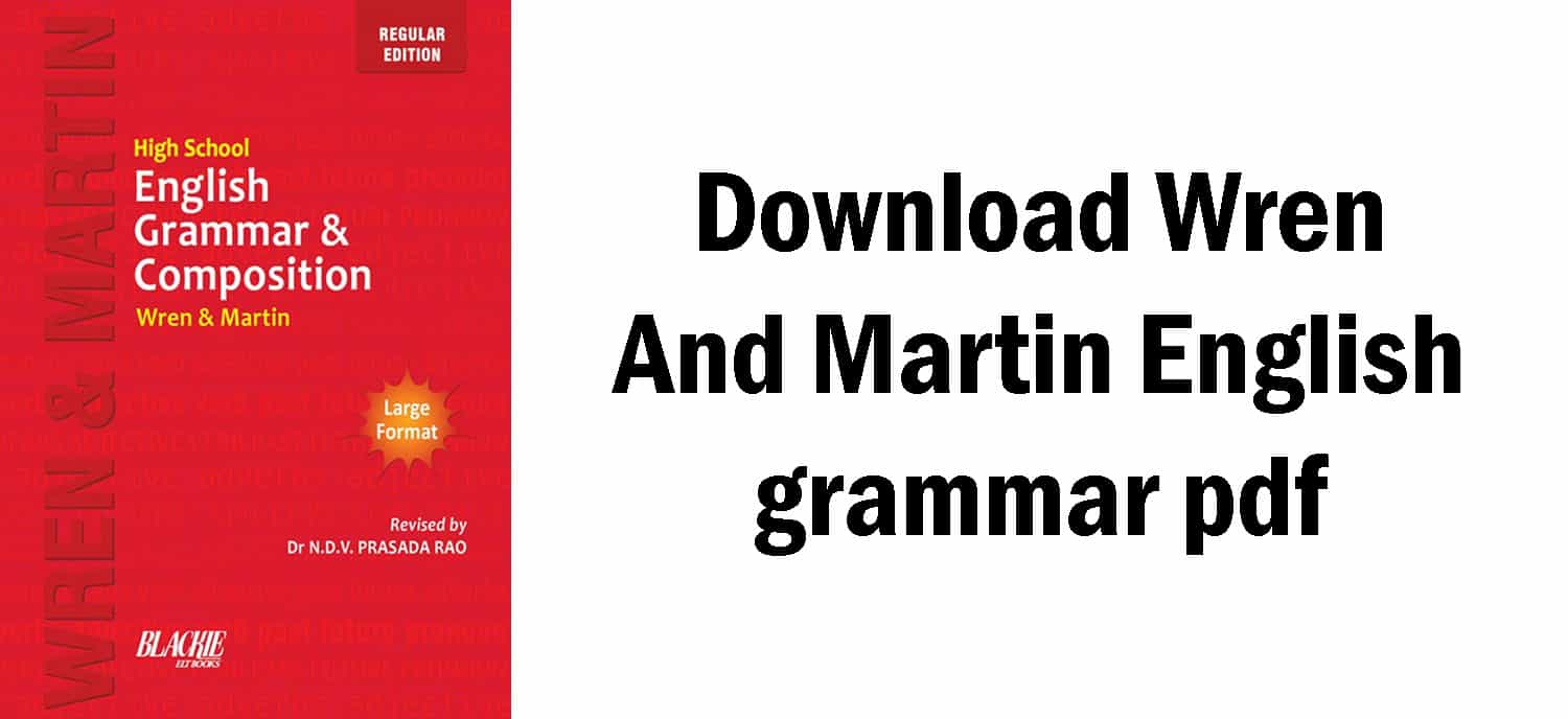 download wren and martin english grammar book free